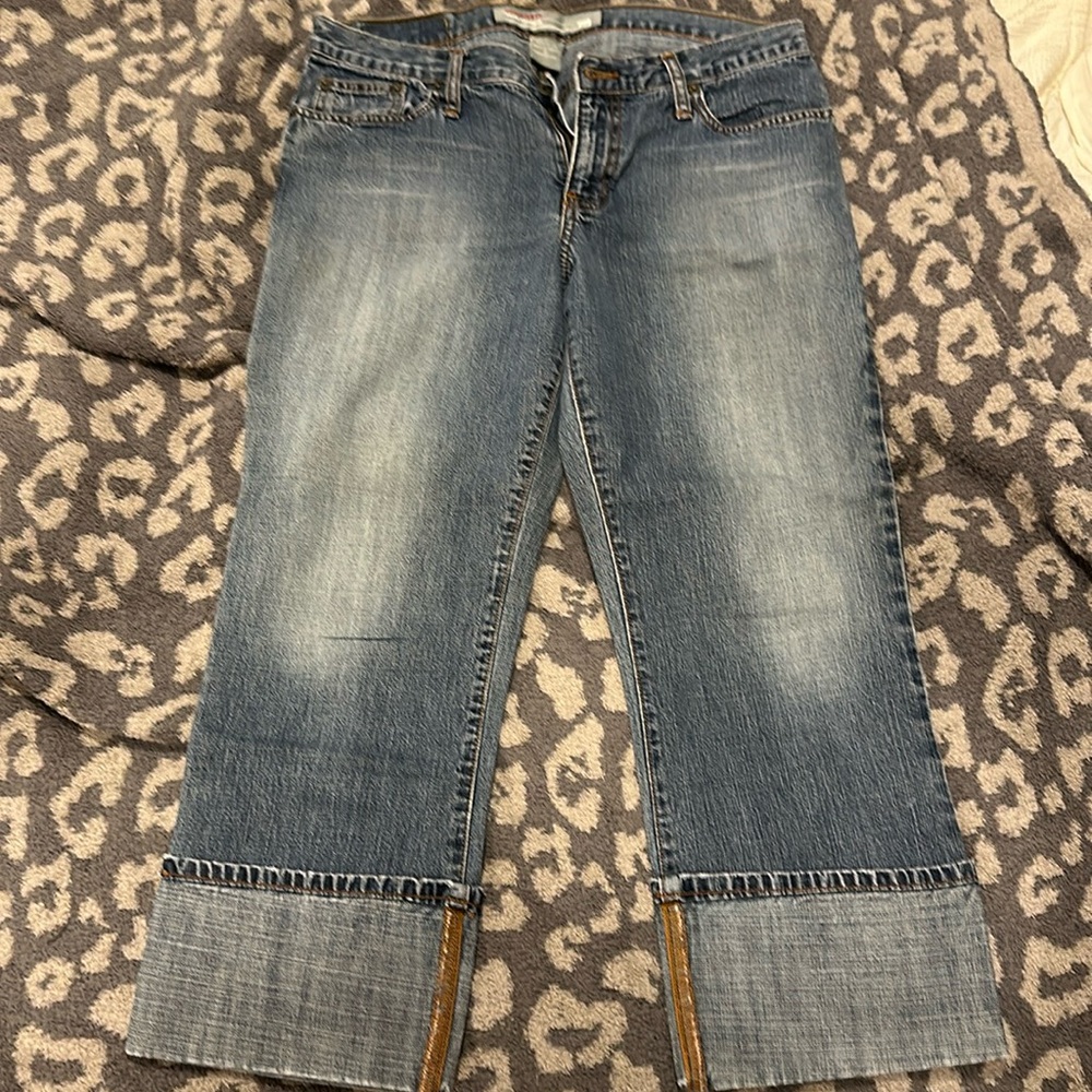 Hollister denim capris